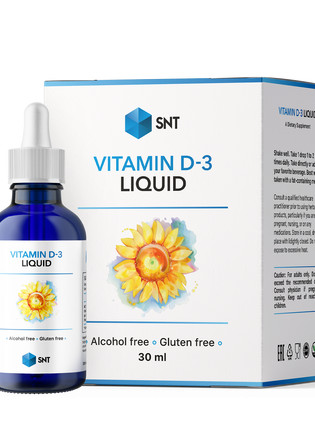 SNT Liquid Ionic D3 + K2 Drops, 59 ml