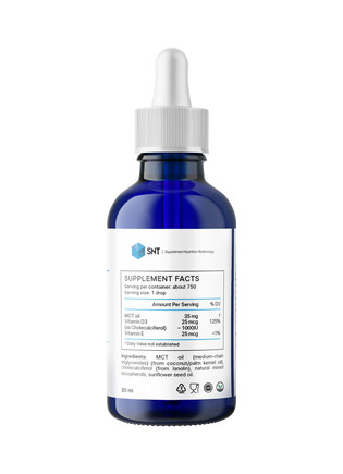 SNT Liquid Ionic D3 + K2 Drops, 59 ml